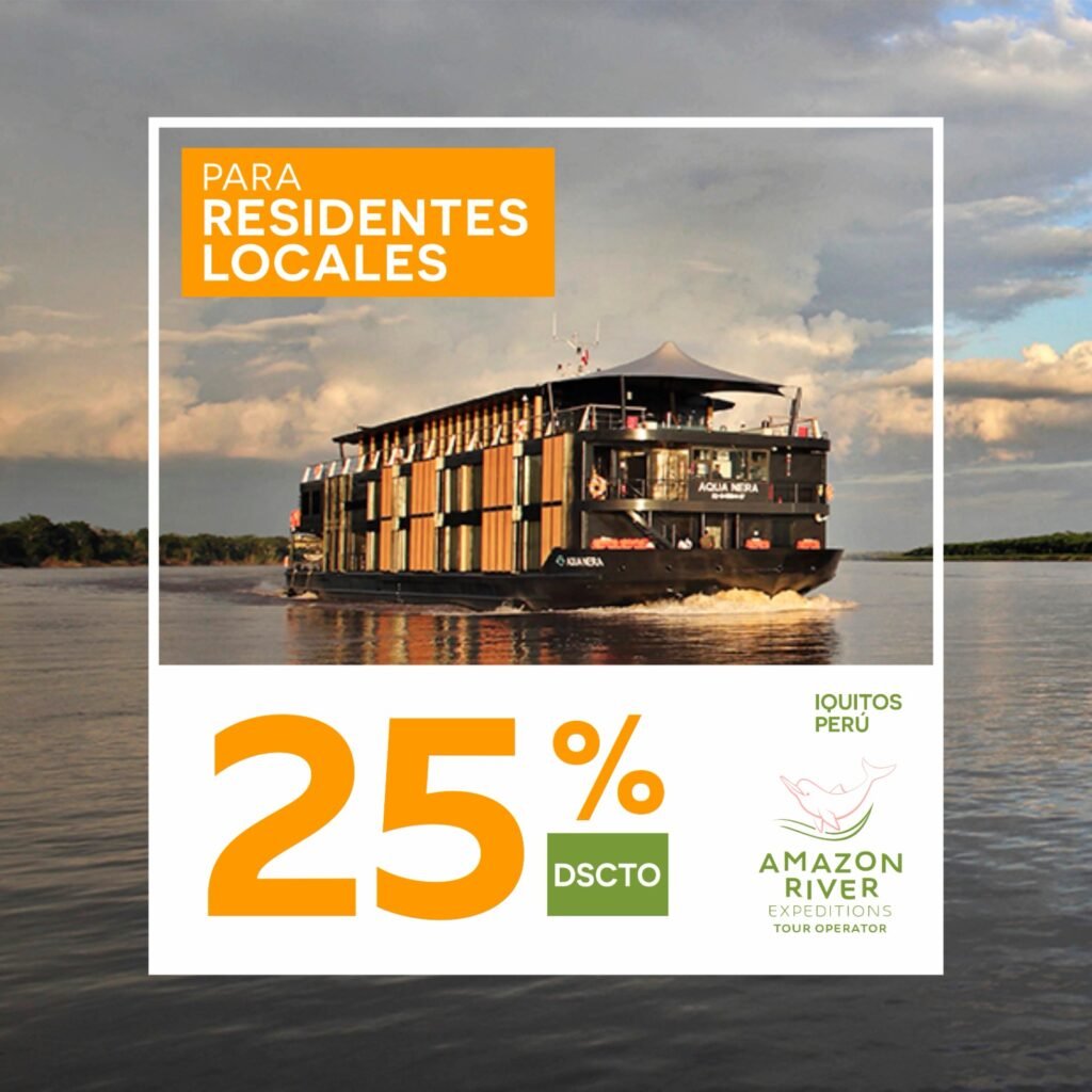 Experimenta el Amazonas desde una perspectiva exclusiva con tarifas preferenciales para residentes en Perú. A bordo de Aqua Nera y Aria Amazon, cada detalle está diseñado para ofrecer una travesía sofisticada, íntima y profundamente conectada con la naturaleza.